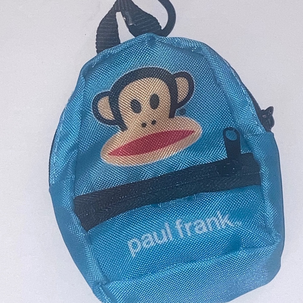 Paul Frank Turquoise Backpack Keychain - Picture 2 of 7